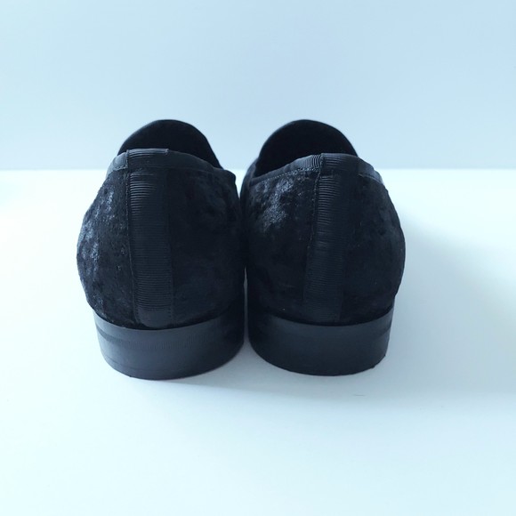 Stacy Adams Black Velour Sultan Slip On Loafers with Box in Men's Sz 7 - Picture 6 of 11